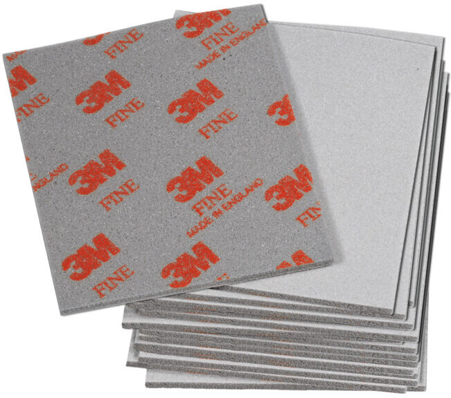 3M Jeu de Soft-Pads, 20 pièces Doux, 140x115x5 mm, Grain: 220 (7000043359)