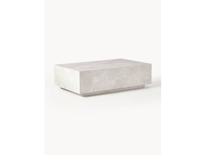 Table basse aspect travertin Lesley