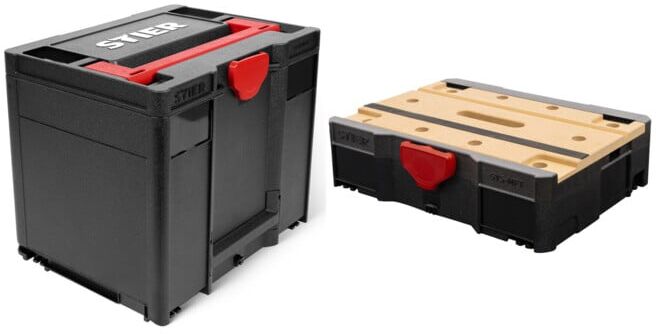 Set STIER Systainer³ IV Black Edition + Systainer® T-LOC MFT BLACK-Edition