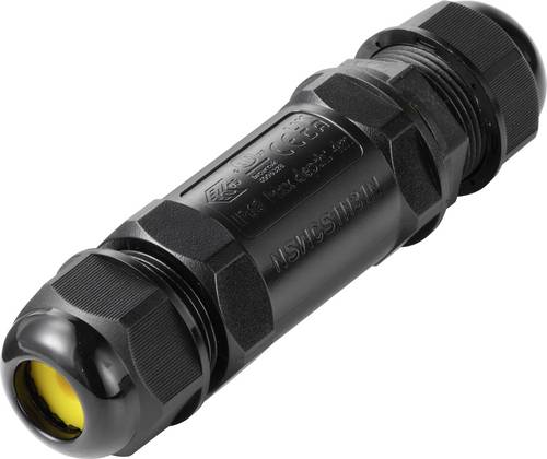 TRU COMPONENTS Kabelverbinder IP68 wasserdicht, Schraubkontakt 3polig, 0,5 - 4,0mm² TC-14745228 Schwarz Inhalt: 1St.