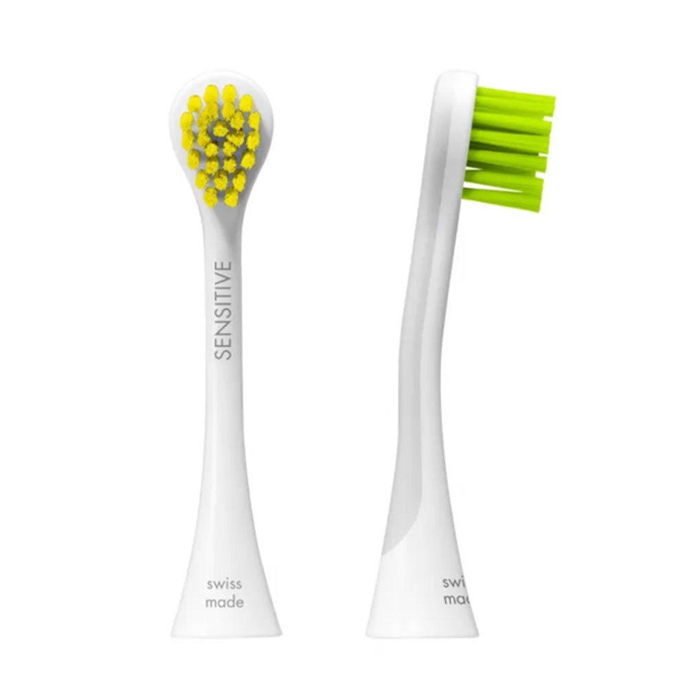 Curaprox Hydrosonic Ersatzbü se gelb-grün 1 Paar St Zahnbürste