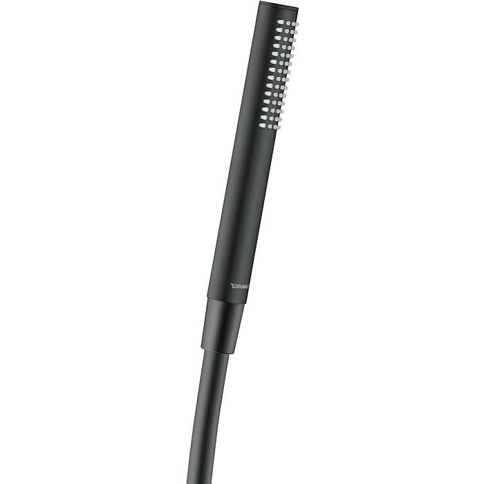 Duravit Stabbrause UV0640001046 187mm, Anschlussgewinde G 1/2, rund, schwarz matt