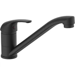 Schütte, Küchenarmatur, Wasserhahn Küche GENUA Spültischarmatur Schwarz matt Schwenkbar 21011/AE