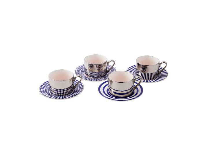 POLSPOTTEN - Tasse à café Aunty - Bleu - Porcelaine