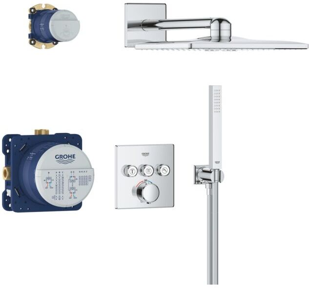 Grohe Precision SmartControl Duschsystem 34875000 Unterputz mit Vitalio SmartActive 310 Cube, chrom