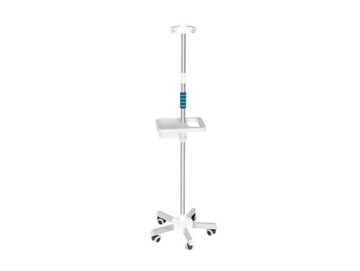 Medizinischer Infusionsständer mit Rädern und tragbarem Tablett stabil Stativstange, einfache Montage, höhenverstellbar, for die Klinik