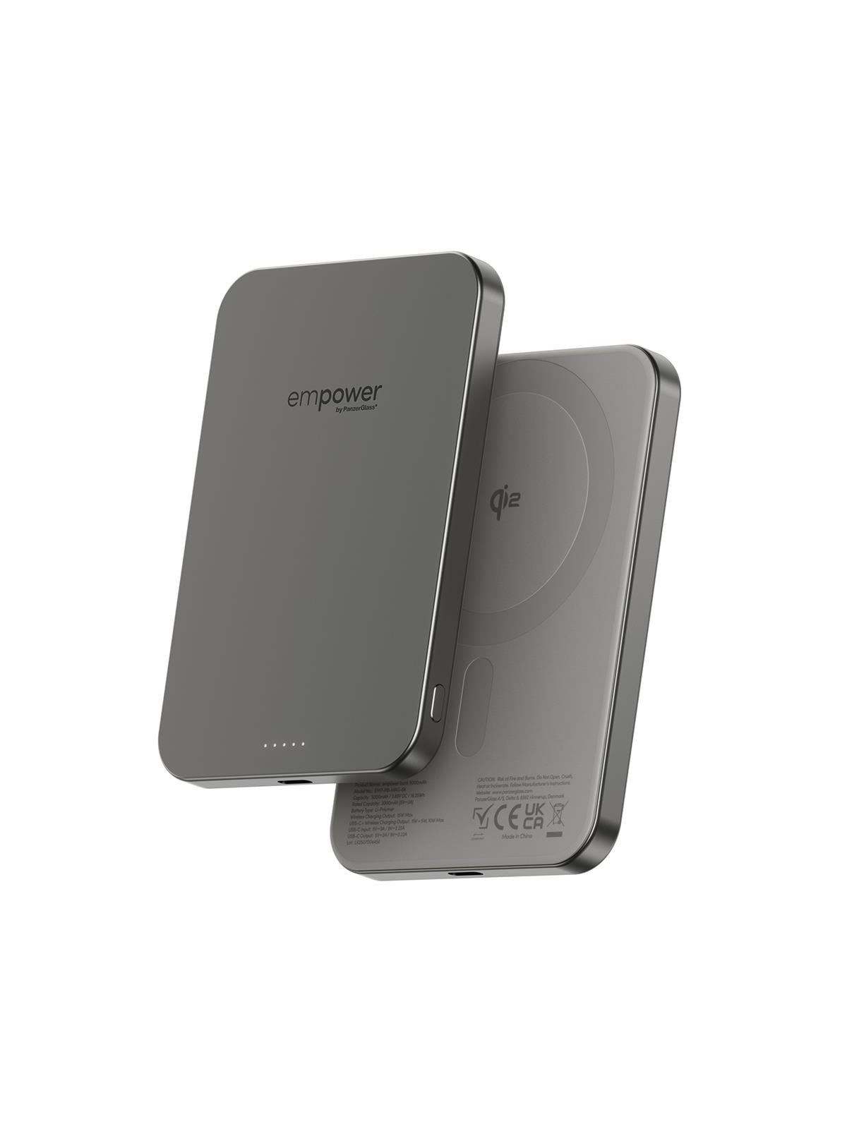 empower by PanzerGlass empower Bank | 5000mAh | Titanium - 5000 mAh