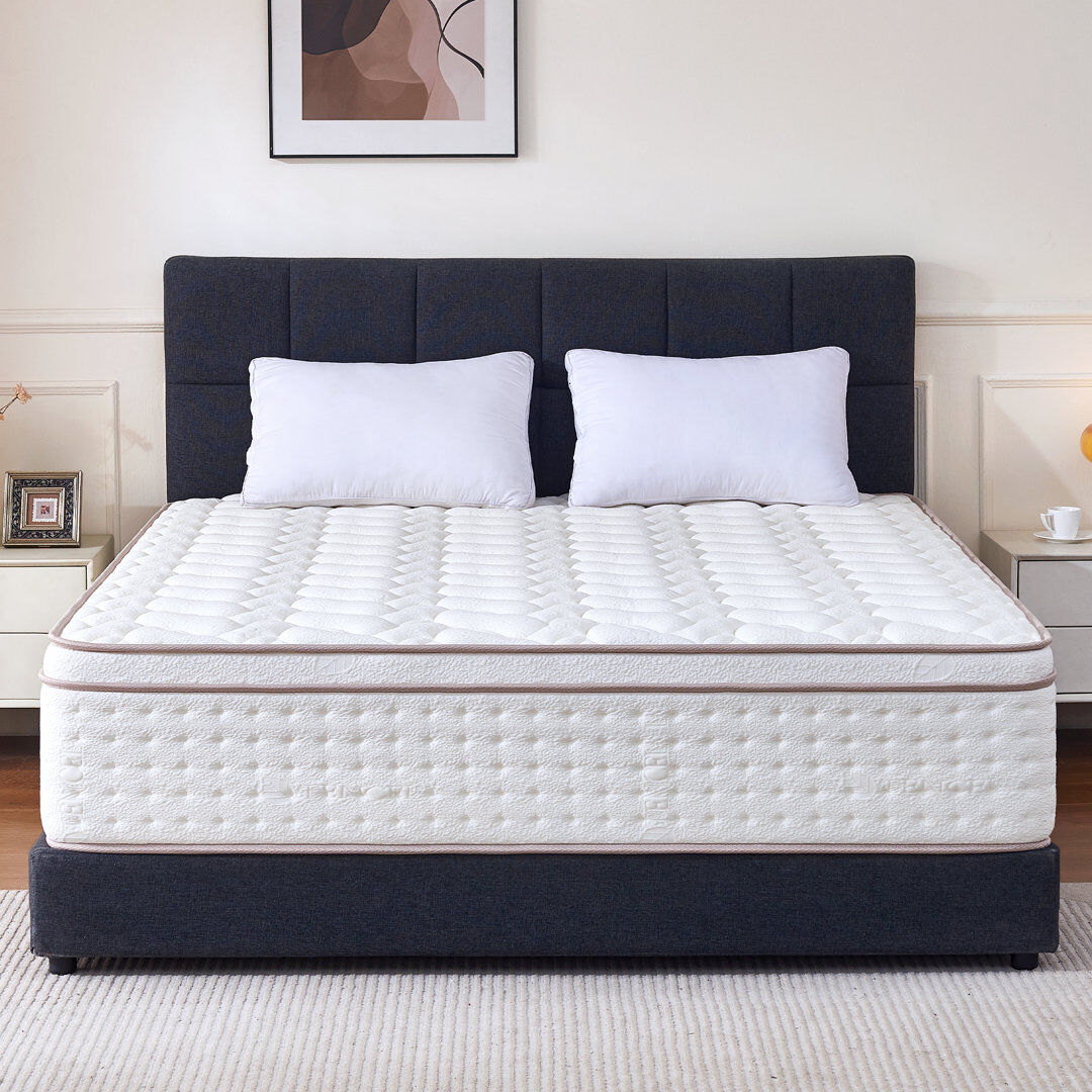White Noise 26cm Pillow Top Pocket Sprung Mattress Double (4'6)