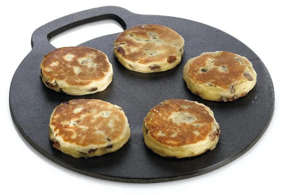 KitchenCraft Grillplaat van gietijzer - 27 cm