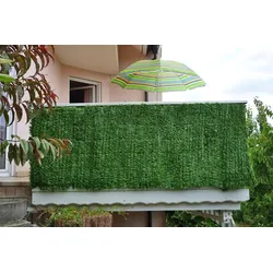 Balkonsichtschutz, Sichtschutz Windschutz Verkleidung für Balkon Terrasse Zaun ~ 300x150cm Tanne hell