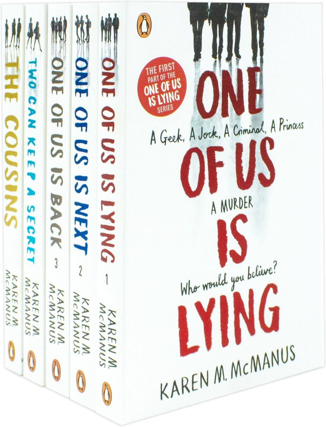 Penguin Karen M McManus 5 Books Collection Set (The Cousins, Two can keep a secret, One Of Us Is Lying, One Of Us Is Next, One Of Us Is Back)