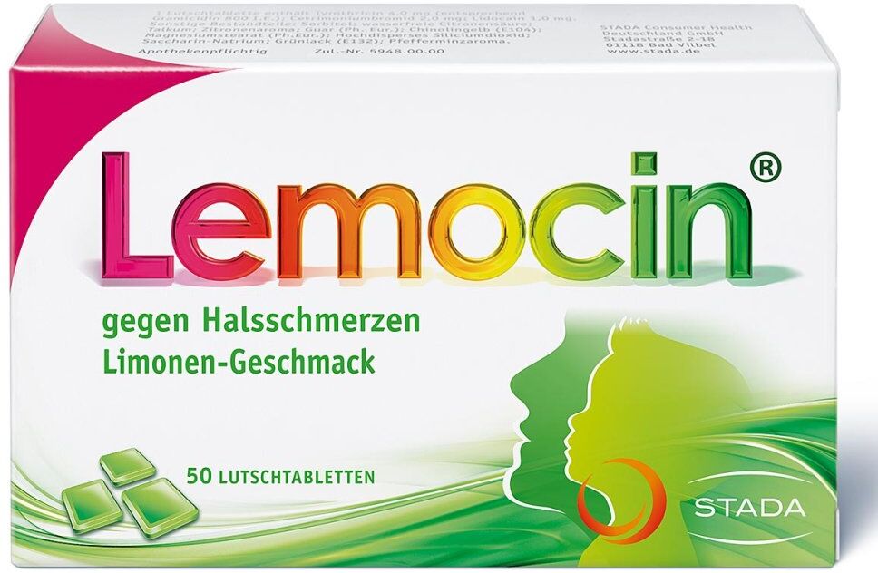 Lemocin gegen Halsschmerzen Limettengeschmack ab 5 Jahren