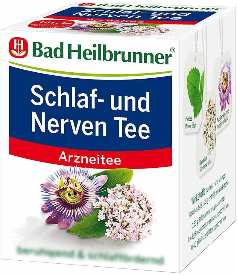 Bad Heilbrunner Schlaf- und Nerven Tee 8X1.75g