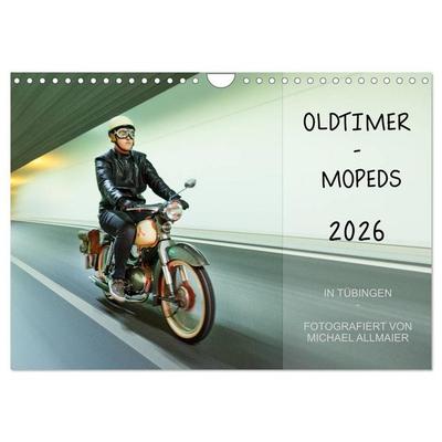 Oldtimer Mopeds - fotografiert von Michael Allmaier (Wandkalender 2026 DIN A4 quer), CALVENDO Monatskalender