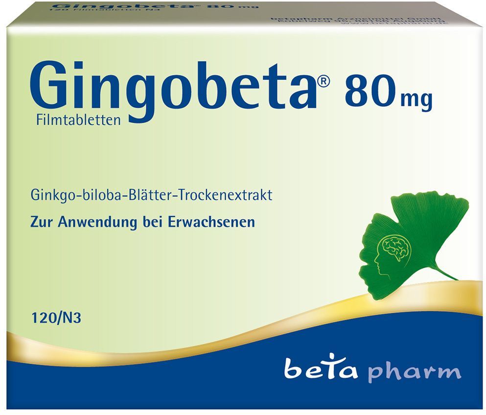 Gingobeta 80 mg Filmtabletten 120 St