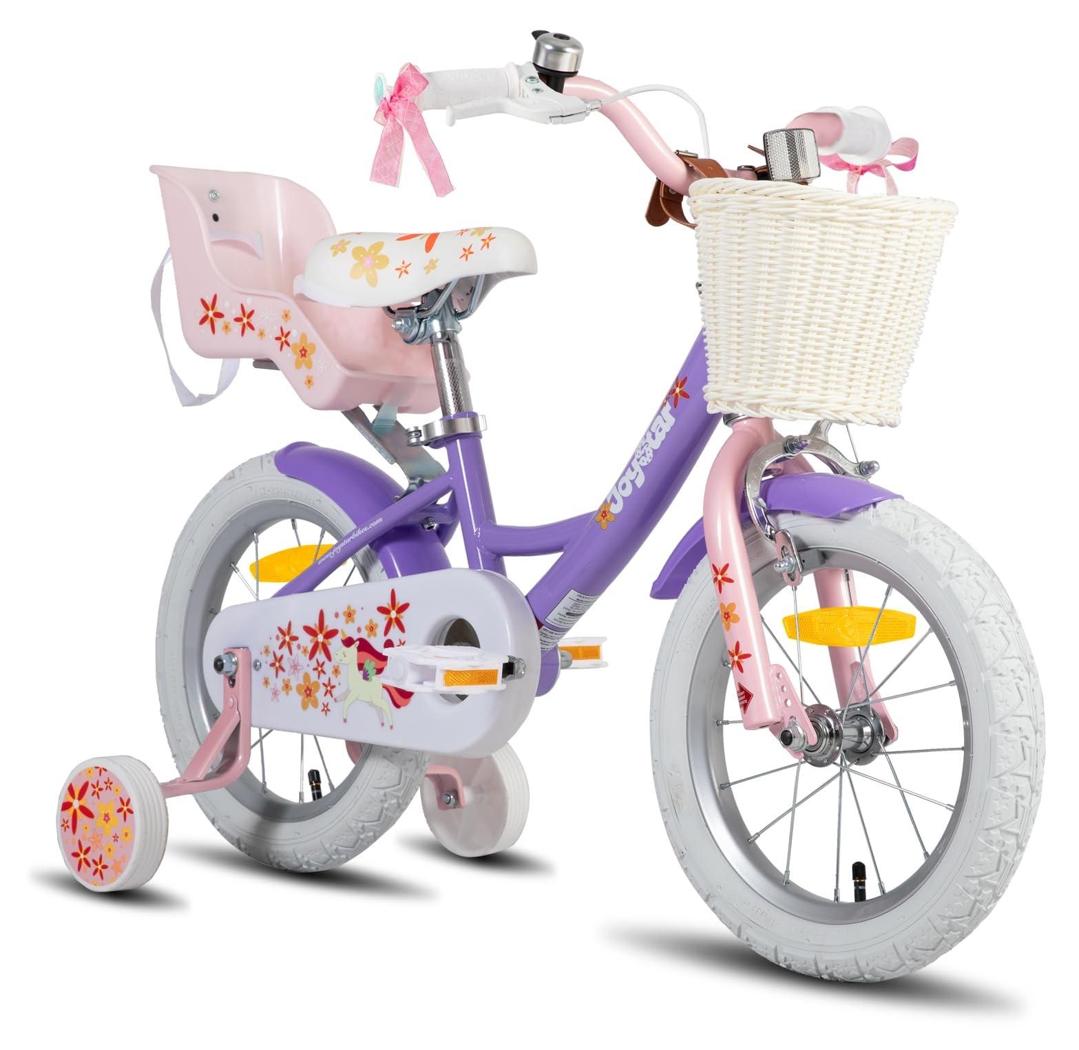 Kinderfahrrad für Mädchen - 14 Zoll, hellviolett