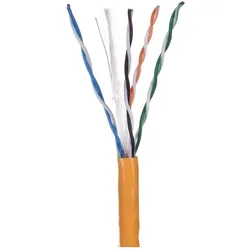 Lanberg LAN-KABEL UTP 1GB/S 305M CCA ORANGE DRAHT (U/UTP, CAT6, 305 m), Netzwerkkabel