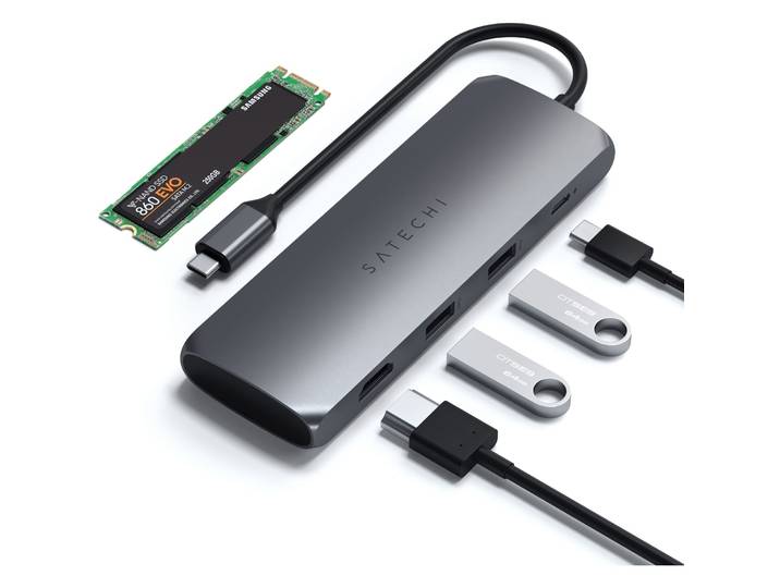 Multiport Satechi graphit USB Typ C/USB Typ A/HDMI