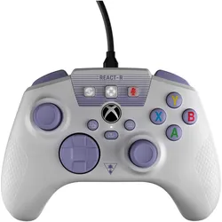 Turtle Beach REACT-R Controller (PC, Xbox One S, Xbox Series S, Xbox Series X), Gaming Controller, Violett, Weiss