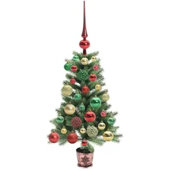 vidaXL, Weihnachtsbaum, Keno (mit 61 bunten Bällen) (65 cm)