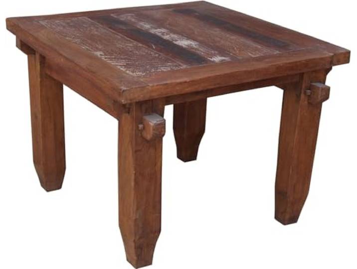 Kaffeetisch antik aus alten Holzelementen, handgearbeitet, Modell 5