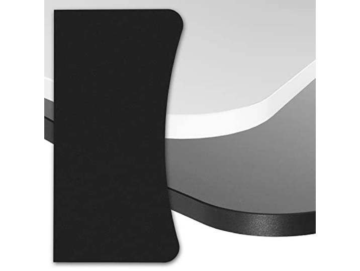 boho office® Schreibtischplatte, Tischplatte Gaming – 160 x 80 x 2,5 cm in Schwarz mit hoher Kratzfestigkeit, seidenmatt glänzend