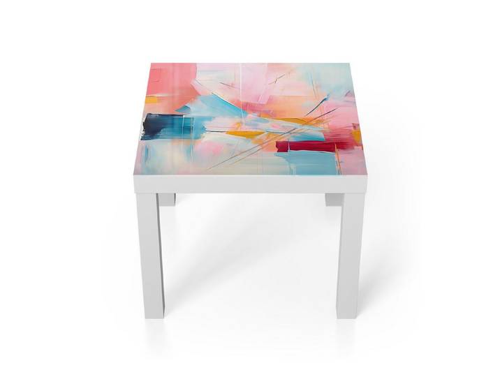 DEQORI Couchtisch 'Choreografie der Farben', Glas Beistelltisch Glastisch modern