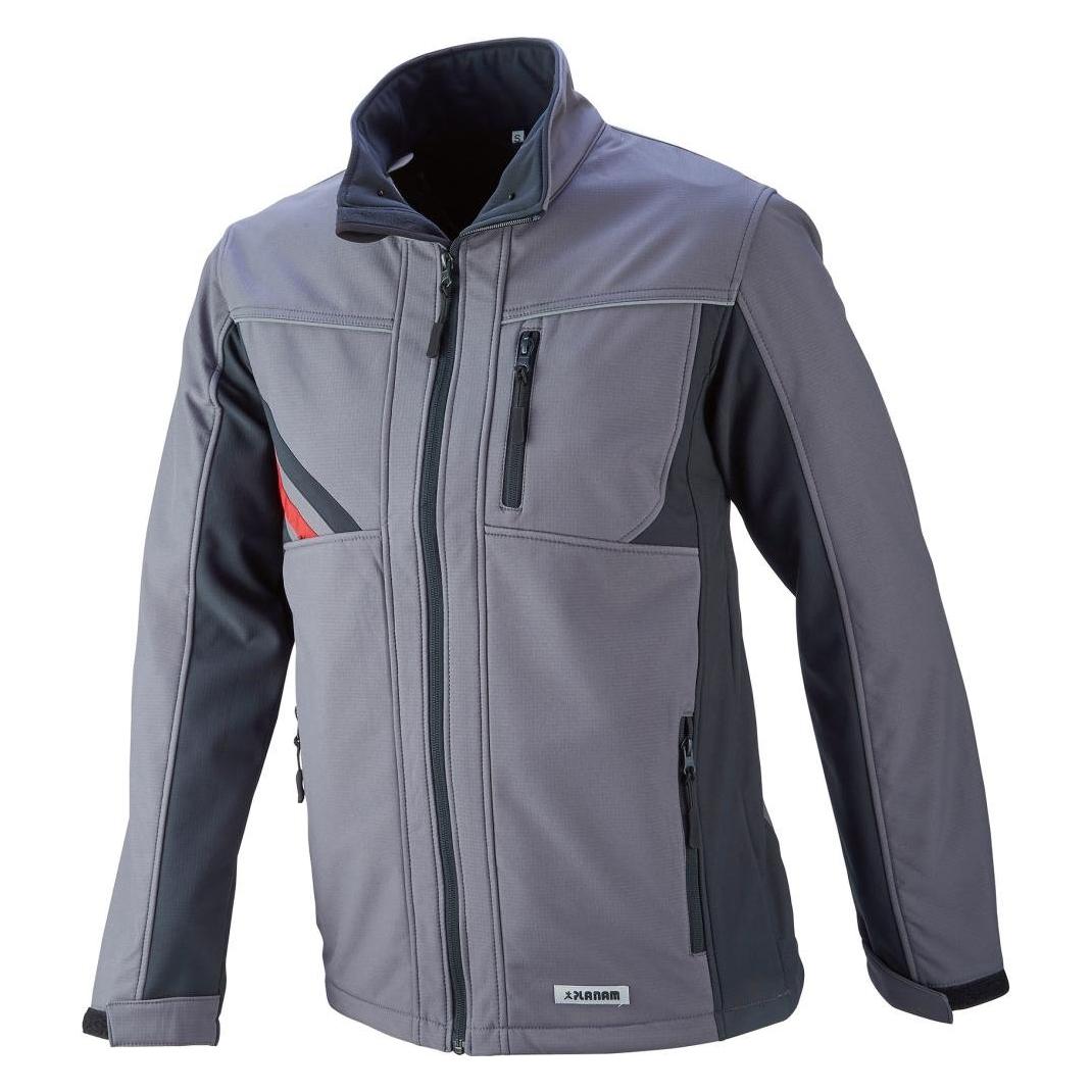 Planam Softshelljacke Highline Grösse XL schiefer/schwarz/rot (XL) (2382056)