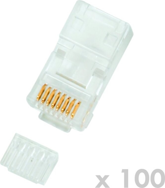 Datacom RJ45 UTP 8-polige Cat6-kabel, 100 stuks
