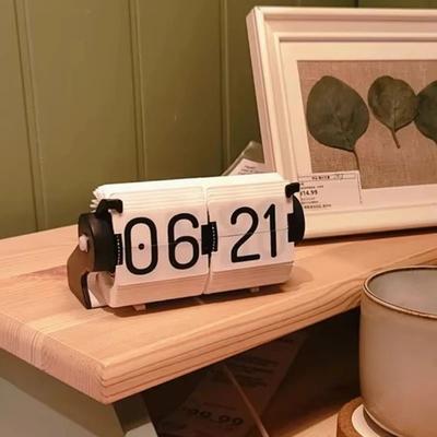 Uplift Picks Metal Flip Desk Clock With Bluetooth And Silent Retro Display Metal Flip Desk Clock With Bluetooth And Silent Retro Display