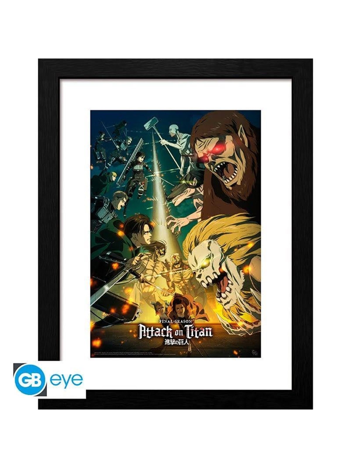 GB Eye - Attack On Titan - S4 Key Art 3 - Framed Print - Bild