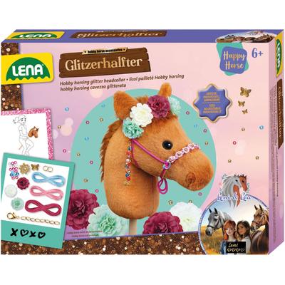 Kreativset LENA "Glitzertrense Hobby Horsing", bunt, Kreativsets, Kinder, Kunststoff