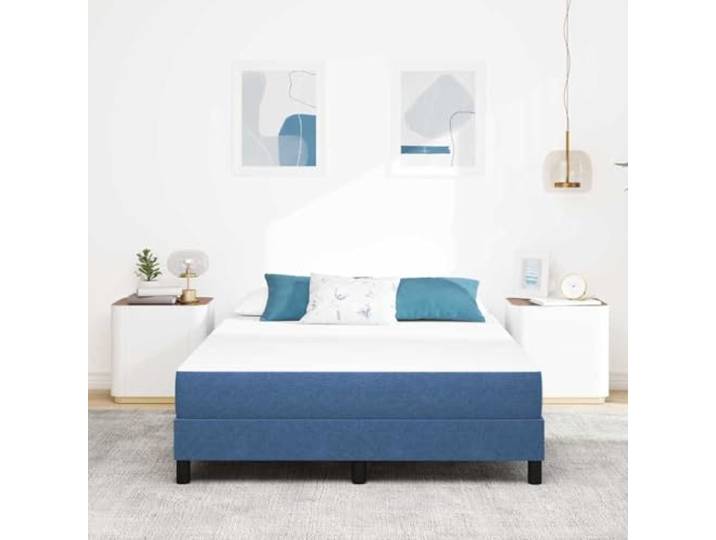 KTHLBRH Matratze 140 x 200 cm Blau Stoff Polyester Taschenfedern, orthopädische Unterstützung, atmungsaktiv, Bewegungsisolierung
