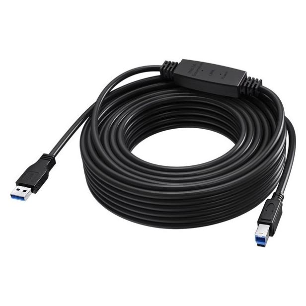 Vision USB 3.0 booster cable (15 m, USB 3.2 Gen 1) (TC 15MUSB3.0+/BL)