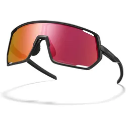 Shimano, Unisex, Sportbrille, Unisex Brille Technium RD (gold matt Schwarz, Matt Black, ridescape road), Rot, Mehrfarbig, Schwarz