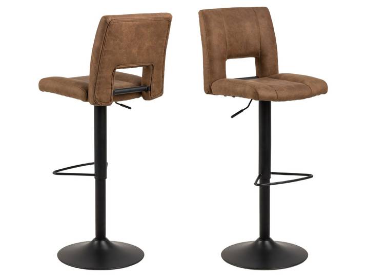 ebuy24 Barhocker 2er Set Syra Barhocker braun. (2 St)
