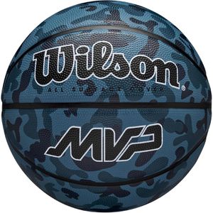 WILSON Basketball MVP Camo, outdoor, Größe 7, blau/schwarz, 610 Gramm, Trainingsball