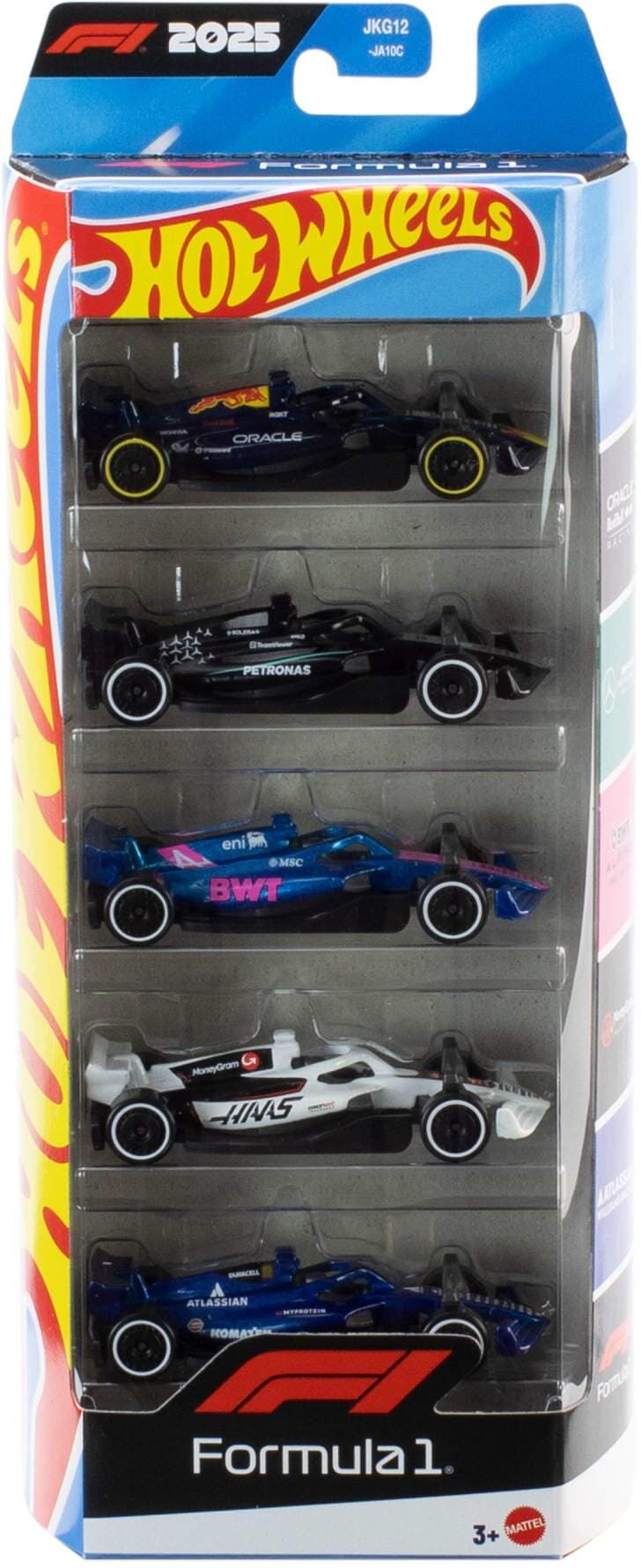 Spielzeug-Auto HOT WHEELS "Hot Wheels Formel 1 5er-Pack", bunt, Spielzeugfahrzeuge, Kinder, Metall, Spielzeug-Auto