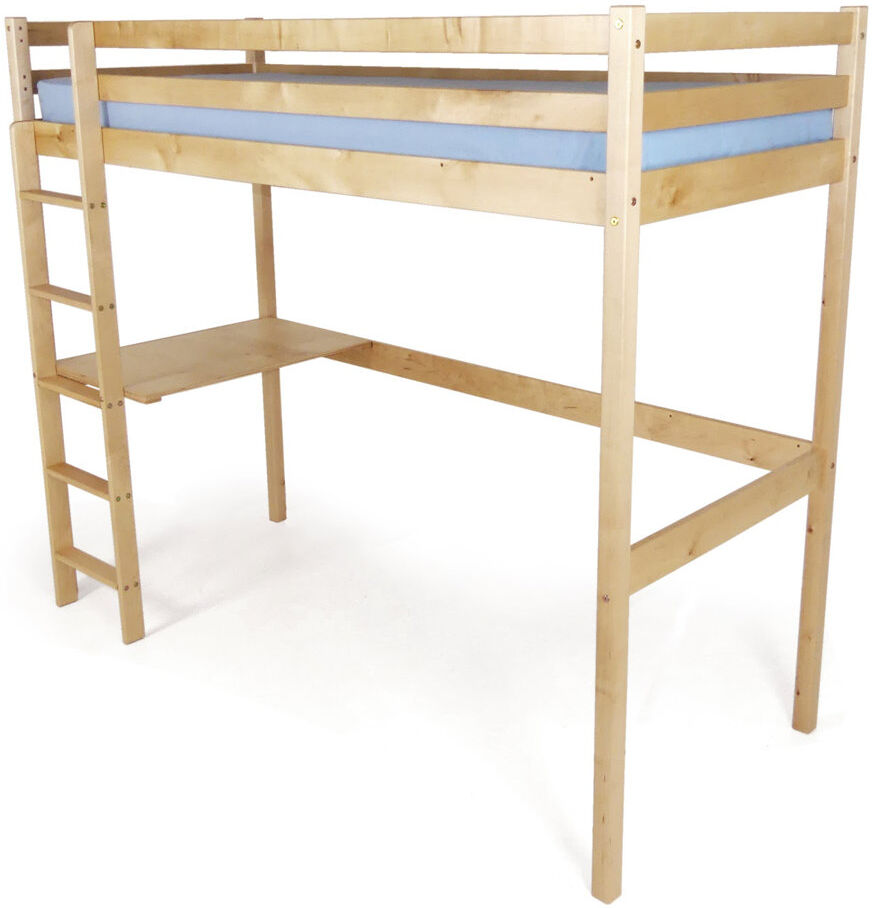 Mack + Milo Engelhardt Loft Bed with Desk Natural 70 x 140cm