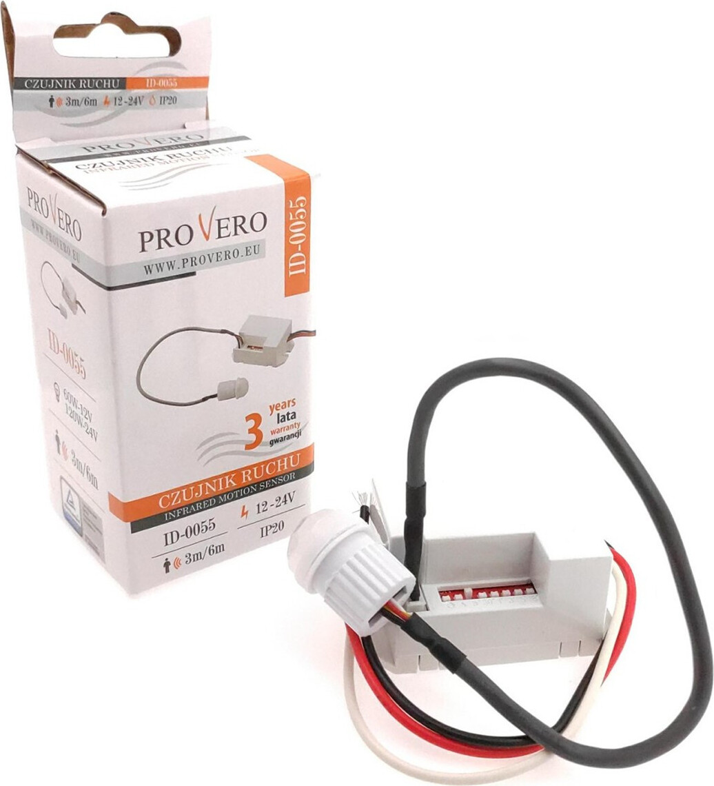 IdeaLed PIR-infrarood bewegingssensor met mini-inbouw sensor