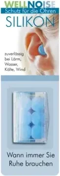 Wellnoise Ohrenstopfen blau Blister 3x2 St Ohrstöpsel