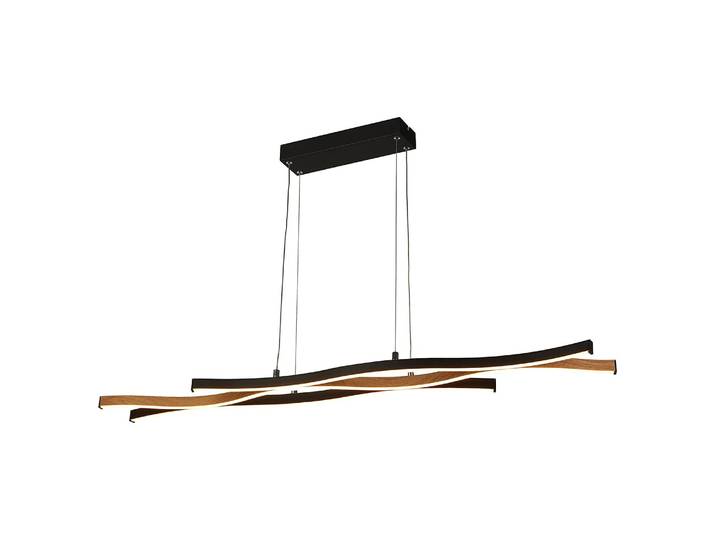 Suspension Swirl 15 x 30 x 107cm Noir Acier enduit par poudrage Module LED