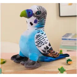 Blauer Papagei Plüschmaskottchen 20 cm