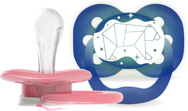 Dr. Brown's Chupete Advantage Reversible Nocturno T1 0-6 Meses. Pack 2 Und. .