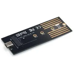 CoreParts M.2 PCIe NVME to USB 3.0 (M.2), Festplattengehäuse, Schwarz