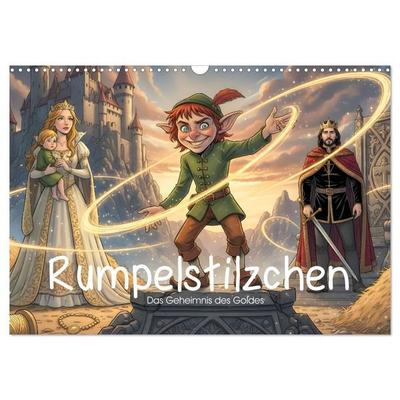 Rumpelstilzchen – Das Geheimnis des Goldes (Wandkalender 2027 DIN A3 quer), CALVENDO Monatskalender