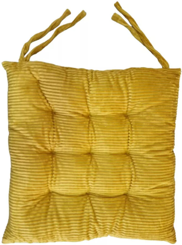 Brambly Cottage chair Pad Check Coffee Velvet 6