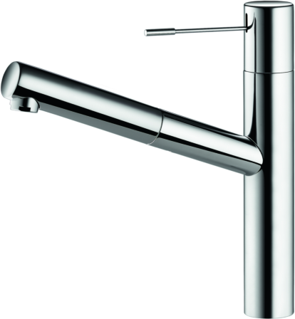 KWC Armaturen KWC Ono Spültischarmatur 10151113000FL schwenkbarer ausziehbarer Auslauf, flexible Anschlussschläuche, Ausladung 225 mm, verchromt