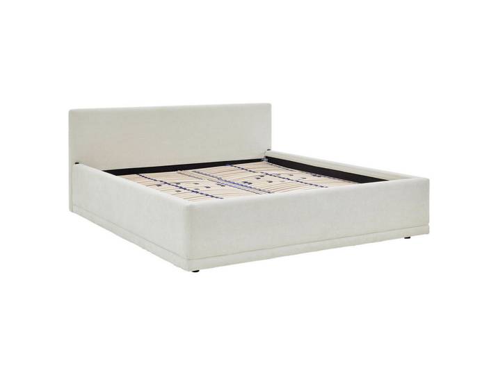 Musterring Polsterbett, Beige, Holz, Esche,Birke, Buche, vollmassiv,massiv, 200x200 cm, Reach, gepolstertes Kopfteil, Stoffauswahl,individuelle Liegehärteeinstellung, Schlafzimmer, Betten, Polsterbetten