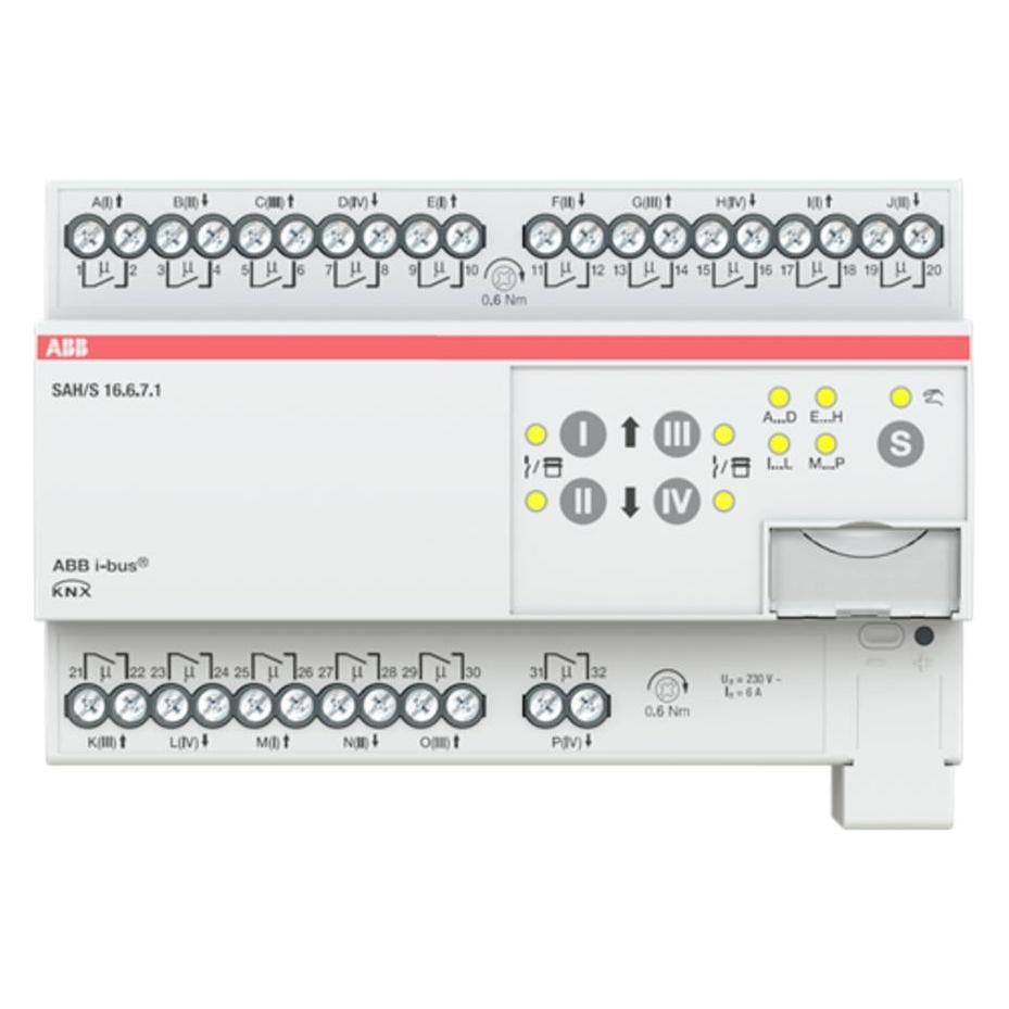 ABB Stotz & Kontakt SAH/S16.6.7.1 Schalt-/Jalousieaktor, 16fach, 6 A, REG SAH/S16.6.7.1 (Rolladenaktor) (2CDG110245R0011)